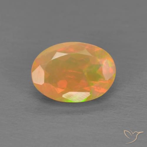 Opale Multicolore naturale da 0.74 ct, Ovale, Traslucido