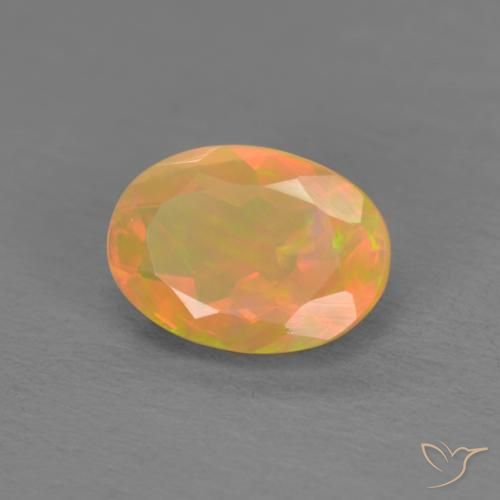 Opale Multicolore naturale da 0.74 ct, Ovale, Traslucido