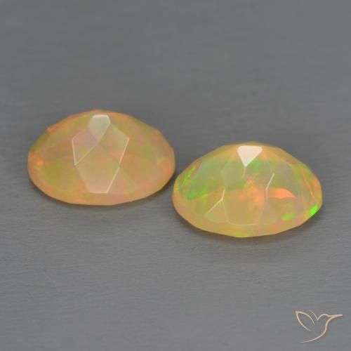 Gemme di Opale Multicolore naturale da 1.63 ct, Ovale, Traslucido