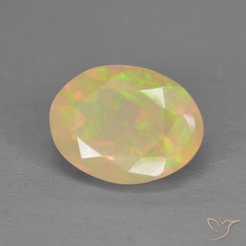 Opale Multicolore naturale da 1.47 ct, Ovale, Traslucido