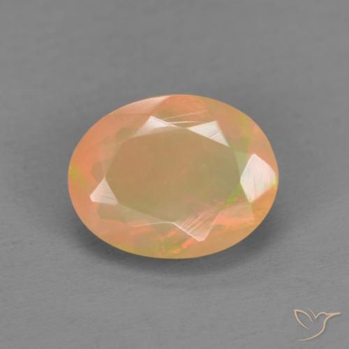 1.16ct Naturale Multicolore Opale, Ovale, Traslucido