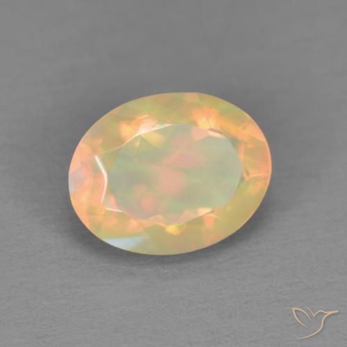 Opale Multicolore naturale da 1.22 ct, Ovale, Traslucido
