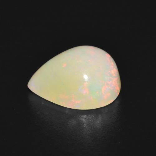 Opale Multicolore naturale da 1.82 ct, Forma a pera, Opaco
