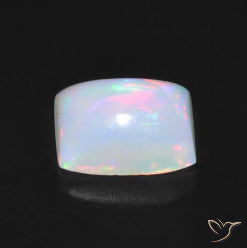 Opale Multicolore naturale da 1.49 ct, Taglio a baguette, Trasparente