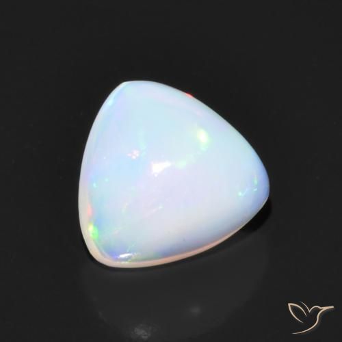Opale Multicolore naturale da 1.26 ct, Taglio trillion, Trasparente