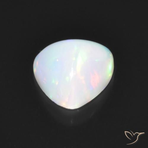 Opale Multicolore naturale da 1.26 ct, Taglio trillion, Trasparente