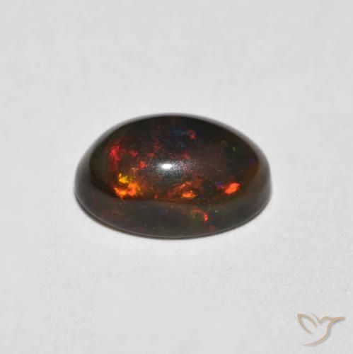 Opale Multicolore naturale da 0.75 ct, Ovale, Opaco