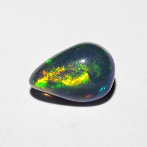 Opale multicolore naturale da 1,03 ct, taglio a pera, opaco