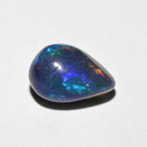 Opale multicolore naturale da 1,03 ct, taglio a pera, opaco