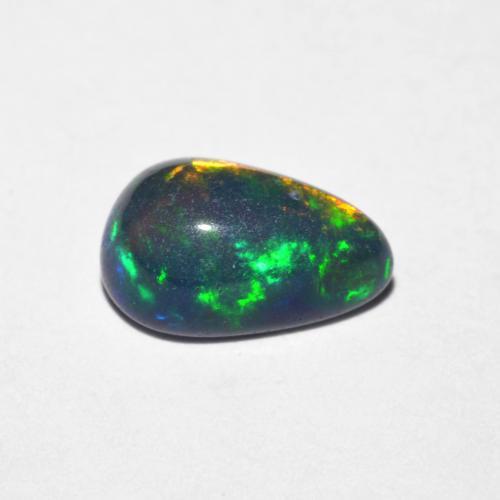 Opale multicolore naturale da 1,03 ct, taglio a pera, opaco