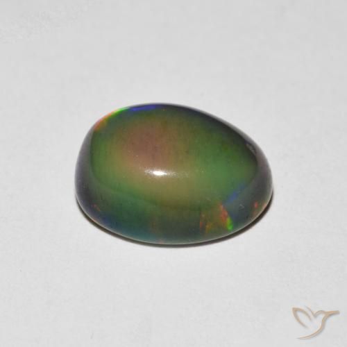 Opale Multicolore naturale da 1.23 ct, Ovale, Opaco