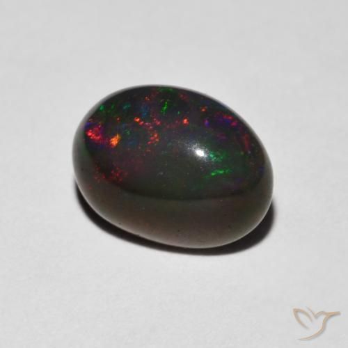 Opale Multicolore naturale da 0.96 ct, Ovale, Opaco