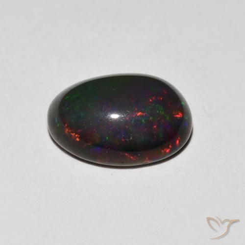 Opale Multicolore naturale da 0.96 ct, Ovale, Opaco
