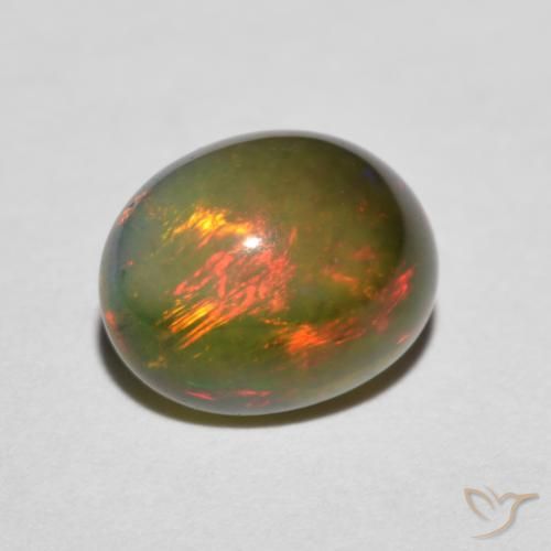Opale Multicolore naturale da 1.35 ct, Ovale, Traslucido