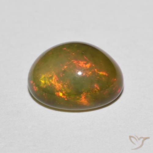 Opale Multicolore naturale da 1.35 ct, Ovale, Traslucido