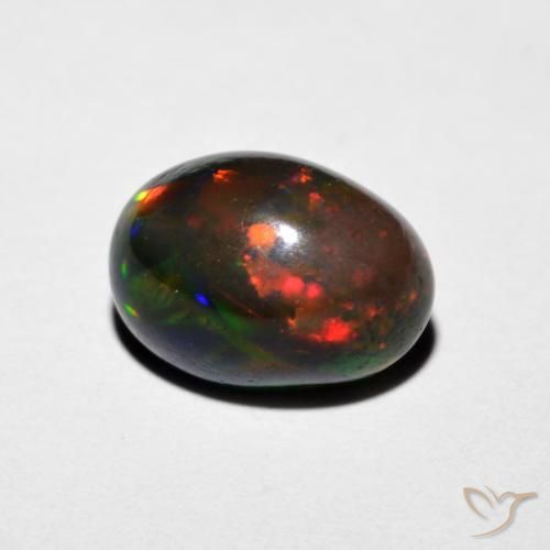Opale Multicolore naturale da 1.29 ct, Ovale, Opaco