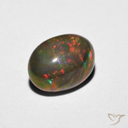 Opale Multicolore naturale da 1.02 ct, Ovale, Traslucido