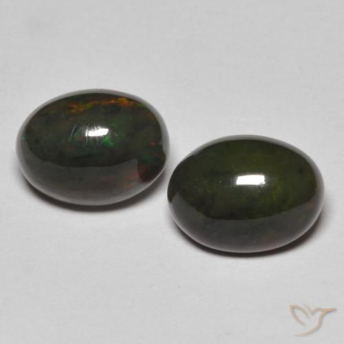 Gemme di Opale Multicolore naturale da 1.75 ct, Ovale, Opaco