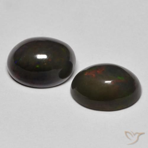 Gemme di Opale Multicolore naturale da 1.54 ct, Ovale, Opaco