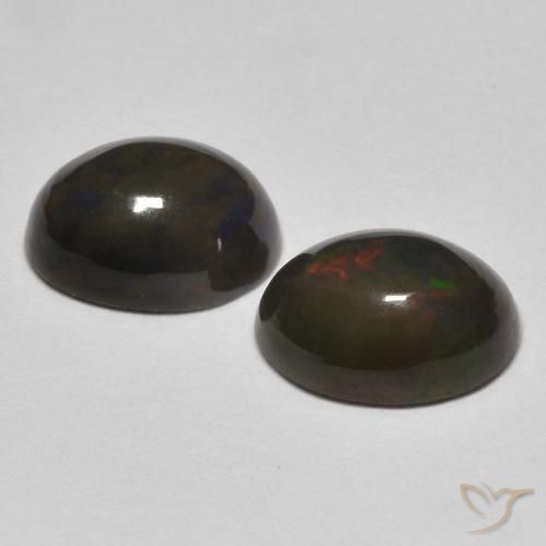 Gemme di Opale Multicolore naturale da 1.54 ct, Ovale, Opaco