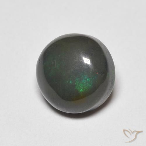 Opale Multicolore naturale da 0.82 ct, Rotondo, Opaco