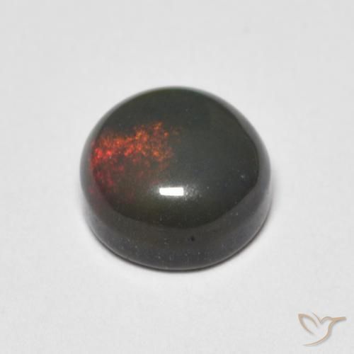 Opale Multicolore naturale da 0.82 ct, Rotondo, Opaco