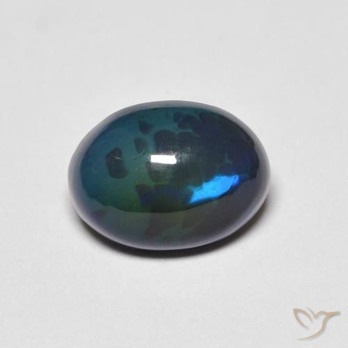 1.35ct Naturale Multicolore Opale, Ovale, Opaco