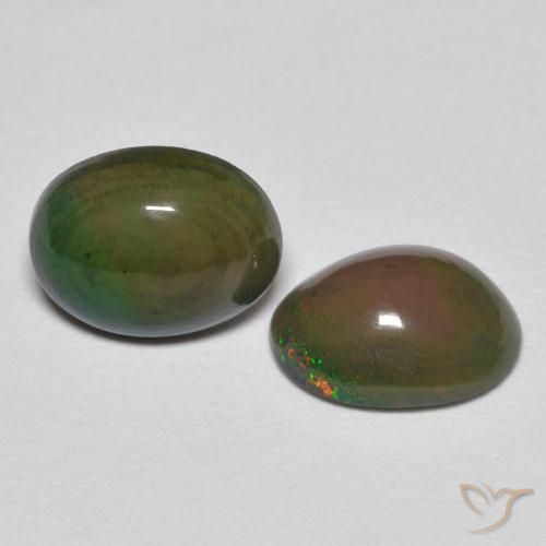 Gemme di Opale Multicolore naturale da 1.46 ct, Ovale, Opaco