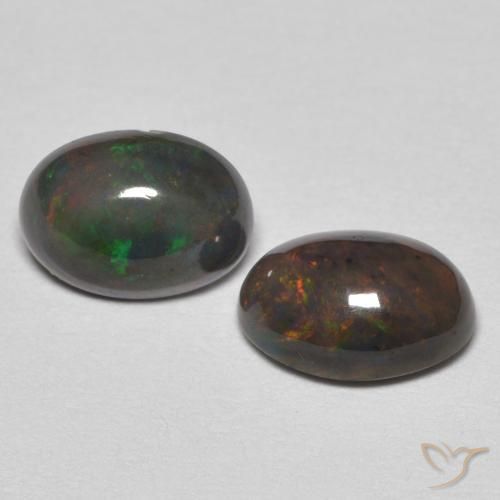 Gemme di Opale Multicolore naturale da 0.99 ct, Ovale, Opaco