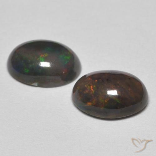 Gemme di Opale Multicolore naturale da 0.99 ct, Ovale, Opaco