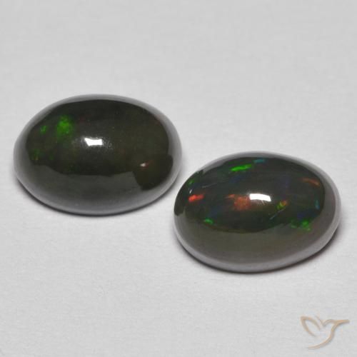 1.18ctw Naturale Multicolore Opale, Ovale, Opaco