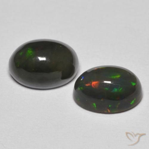 Gemme di Opale Multicolore naturale da 1.18 ct, Ovale, Opaco