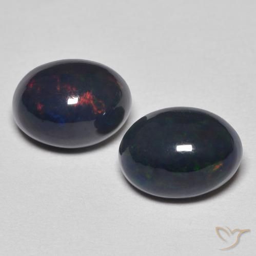 1.76ctw Naturale Multicolore Opale, Ovale, Opaco