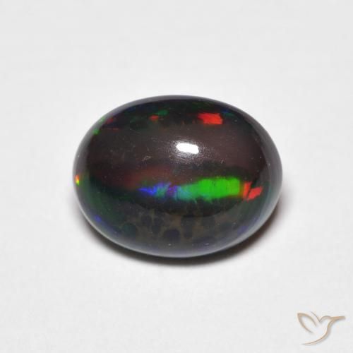 1.20ct Naturale Multicolore Opale, Ovale, Opaco
