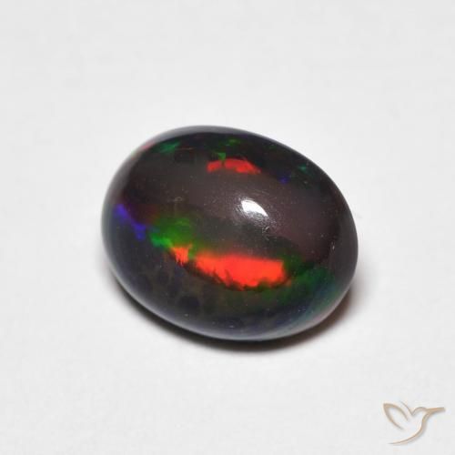 Opale Multicolore naturale da 1.20 ct, Ovale, Opaco