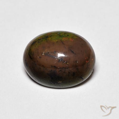 1.48ct Naturale Multicolore Opale, Ovale, Opaco, Photo A