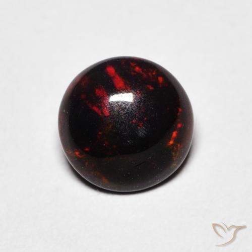 0.52ct Naturale Multicolore Opale, Rotondo, Opaco