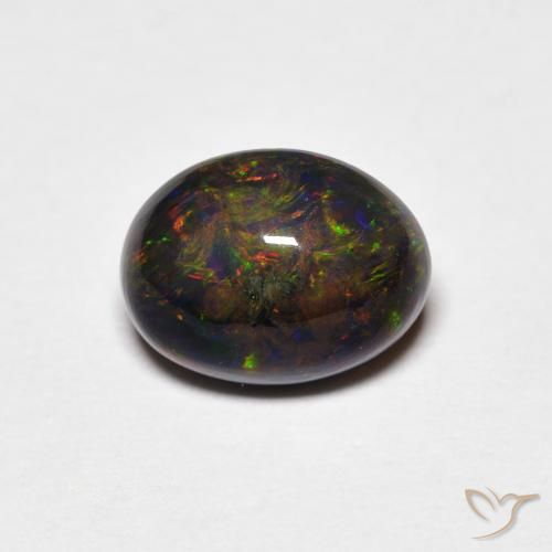 1.15ct Naturale Multicolore Opale, Ovale, Opaco
