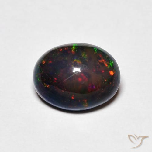 1.23ct Naturale Multicolore Opale, Ovale, Opaco, Photo A