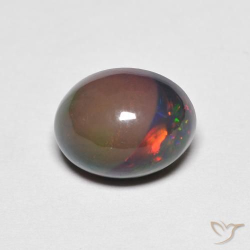 1.47ct Naturale Multicolore Opale, Ovale, Opaco