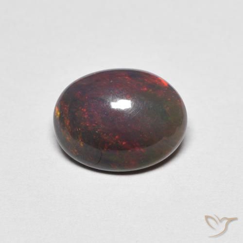 Opale Multicolore naturale da 0.90 ct, Ovale, Opaco