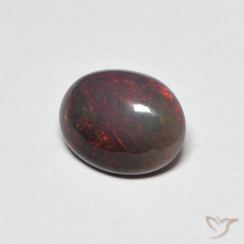 Opale Multicolore naturale da 0.90 ct, Ovale, Opaco