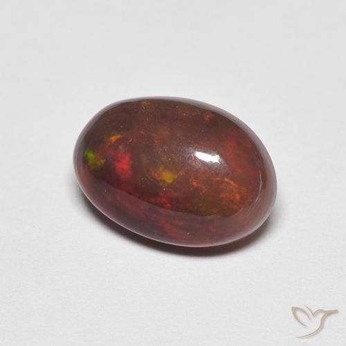 1.11ct Naturale Multicolore Opale, Ovale, Opaco
