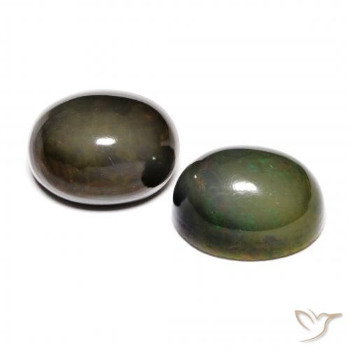 Gemme di Opale Multicolore naturale da 2.97 ct, Ovale, Opaco