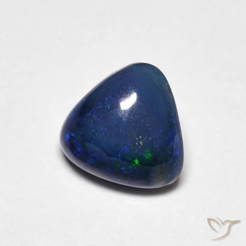 Opale Multicolore naturale da 0.64 ct, Taglio trillion, Opaco