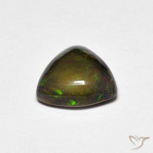 Opale Multicolore naturale da 1.19 ct, Taglio trillion, Opaco
