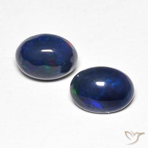 0.83ctw Naturale Multicolore Opale, Ovale, Opaco