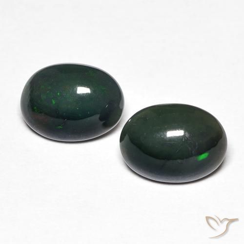 1.36ctw Naturale Multicolore Opale, Ovale, Opaco, Photo A