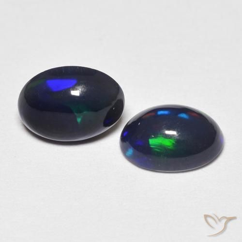 Gemme di Opale Multicolore naturale da 0.85 ct, Ovale, Opaco