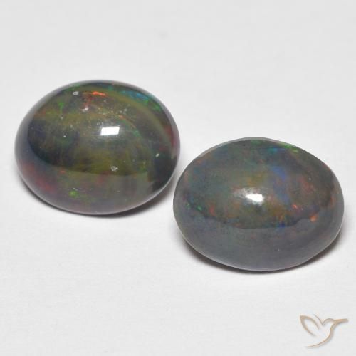 2.19ctw Naturale Multicolore Opale, Ovale, Opaco